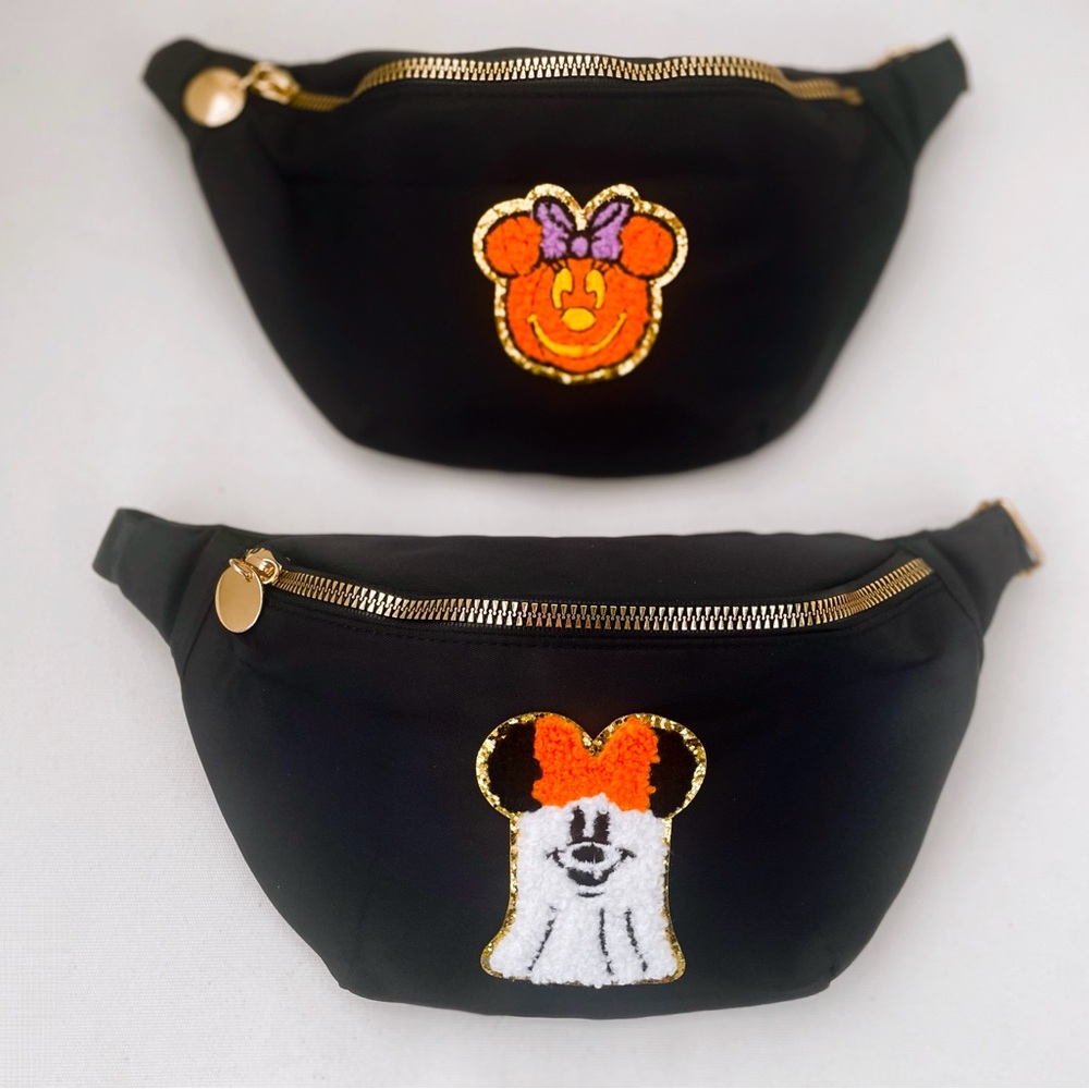 Halloween Minnie Mouse Fanny pack for Disney, Stoney clover patch bag
